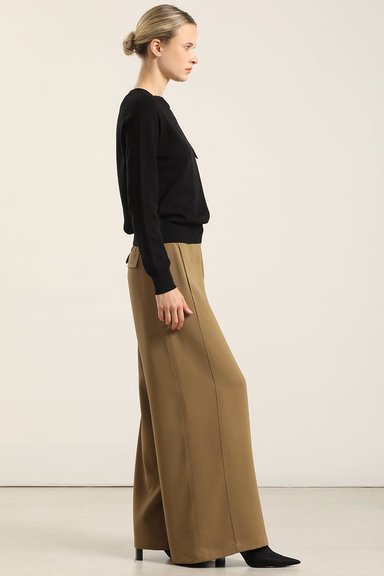PANTALON ANCHO, TIRO ALTO, CAMEL LIOLA - 2