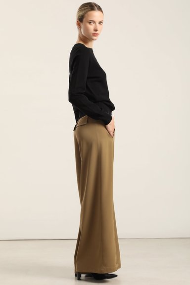 PANTALON ANCHO, TIRO ALTO, CAMEL LIOLA - 4