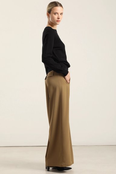 PANTALON ANCHO, TIRO ALTO, CAMEL LIOLA - 4
