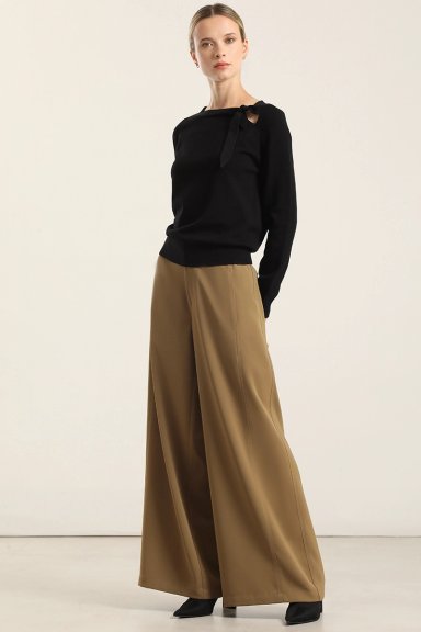 PANTALON ANCHO, TIRO ALTO, CAMEL LIOLA - 6