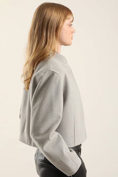 CHAQUETA BOMBER, MUFLON MELANGE GRIS LIOLA - 3