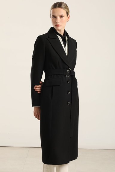 ABRIGO LARGO LAZADA, MUFLON NEGRO LIOLA - 1