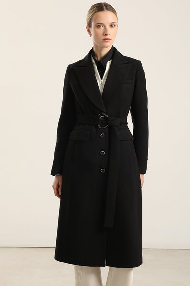 ABRIGO LARGO LAZADA, MUFLON NEGRO LIOLA - 4
