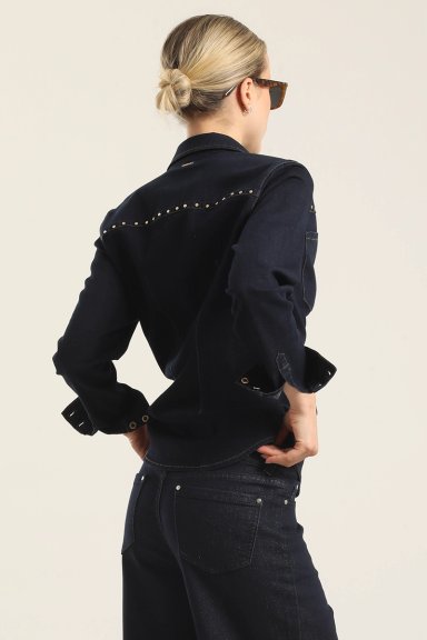 CAMISA DENIM TACHAS, INDIGO LIOLA - 3