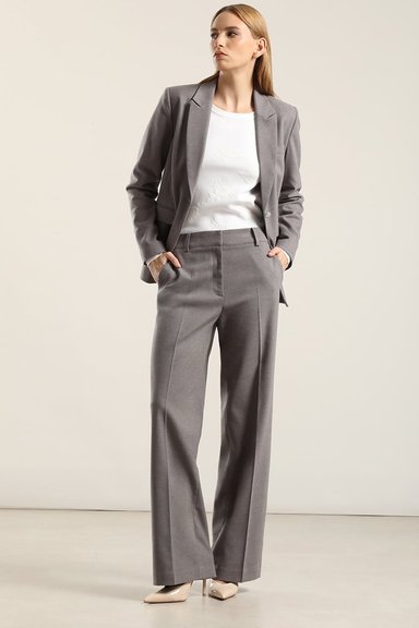 PANTALON ANCHO, TIRO ALTO, GRIS LIOLA - 2
