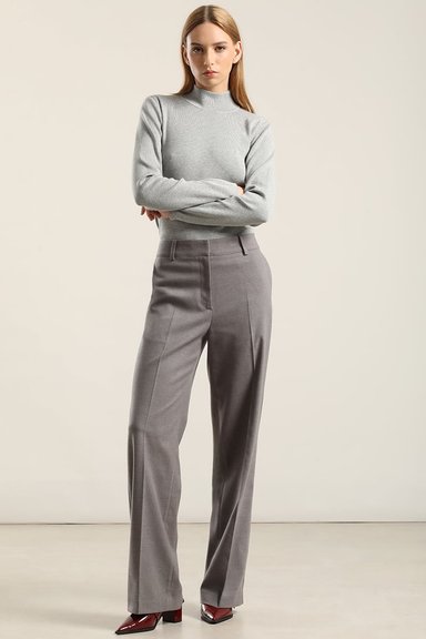 PANTALON ANCHO, TIRO ALTO, GRIS LIOLA - 4