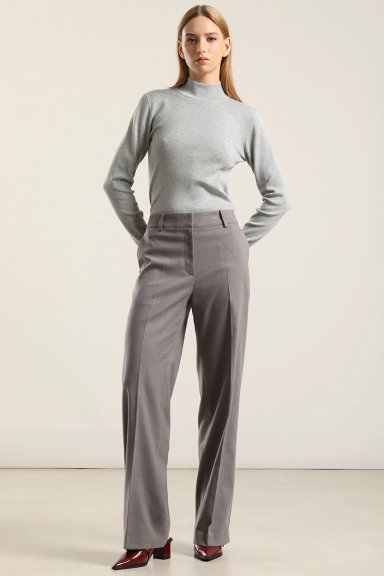 PANTALON ANCHO, TIRO ALTO, GRIS LIOLA - 7