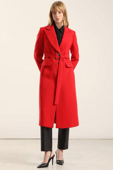 ABRIGO LARGO LAZADA, MUFLON ROJO LIOLA - 5