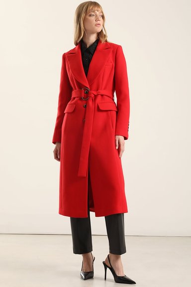 ABRIGO LARGO LAZADA, MUFLON ROJO LIOLA - 6