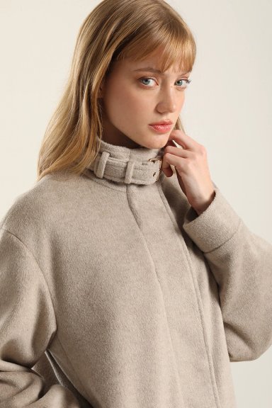 CHAQUETA BOMBER, MUFLON FANTASIA BEIGE LIOLA - 3