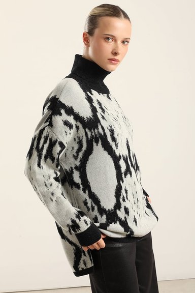 JERSEY PUNTO FANTASIA LUREX, NEGRO LIOLA - 5