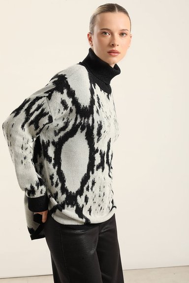 JERSEY PUNTO FANTASIA LUREX, NEGRO LIOLA - 7