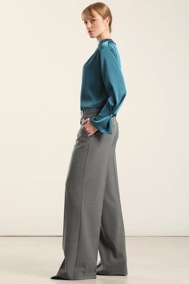 PANTALON RECTO FANTASIA MELANGE, GRIS LIOLA - 3