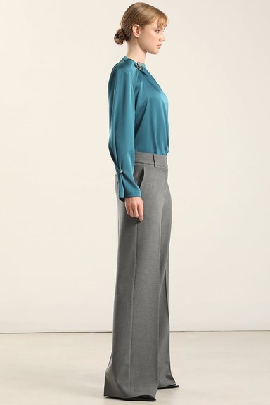 PANTALON RECTO FANTASIA MELANGE, GRIS LIOLA - 5