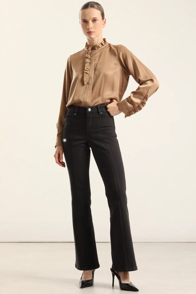 JEANS COLOR BOOTCUT, NEGRO LIOLA - 4