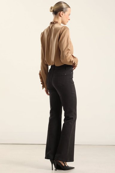 JEANS COLOR BOOTCUT, NEGRO LIOLA - 7