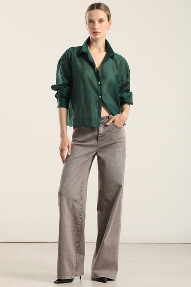 JEANS COLOR STRAIGHT, PROCESASO, GRIS LIOLA - 1