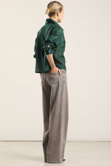 JEANS COLOR STRAIGHT, PROCESASO, GRIS LIOLA - 5