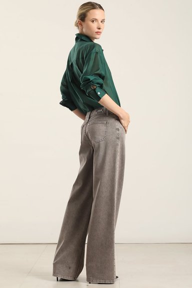 JEANS COLOR STRAIGHT, PROCESASO, GRIS LIOLA - 6