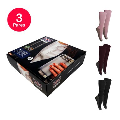 PACK X3 CALCETINES MUJER MIKE'S DIABÉTICO COBRE Y BAMBOO - 1