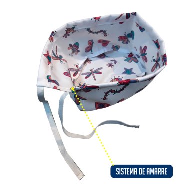 COFIA GORRO CLINICO AMARRE ANTIFLUIDO LAVABLE PRIM MIKE`S - 4