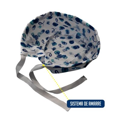COFIA GORRO CLINICO AMARRE ANTIFLUIDO LAVABLE MIKES ARANDANO - 4