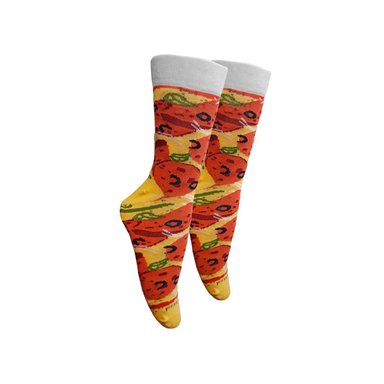 PACK X4 CALCETINES UNISEX MIKE'S DIVERTIDOS CAJA PIZZA - 2
