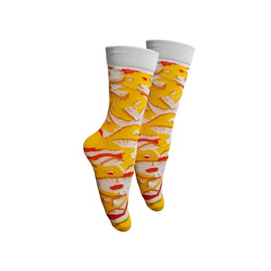 PACK X4 CALCETINES UNISEX MIKE'S DIVERTIDOS CAJA PIZZA - 6