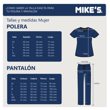 DELANTAL MUJER MIKE'S UNIDAD BLANCO ANTIFLUIDO UNIFORMES CLÍNICOS - 3