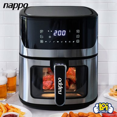 FREIDORA DE AIRE DIGITAL NAPPO TURBO FRYER XL 7L 1600W VISOR - 5