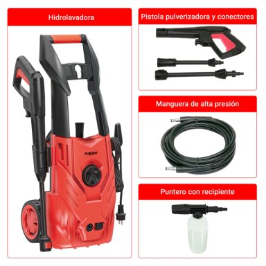 HIDROLAVADORA NAPPO 1800W JABONERA 5MTS MANGUERA - 5