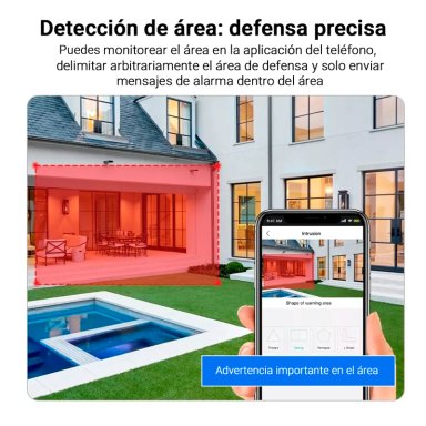 CAMARA DE SEGURIDAD KOLKE DOBLE LENTE SIMULTANEO 3MP ALARMA - 3