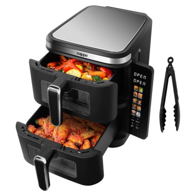 FREIDORA DE AIRE NAPPO DOBLE CESTA 11L PANEL DIGITAL 2800W - 1