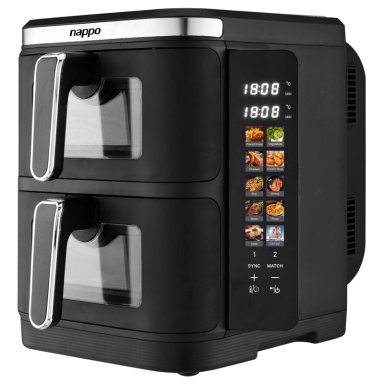 FREIDORA DE AIRE NAPPO DOBLE CESTA 11L PANEL DIGITAL 2800W - 3