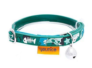 COLLAR GATOS CARTOON WINPET VERDE - 1