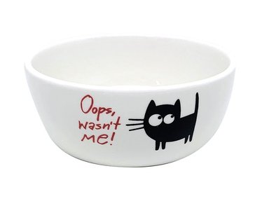 PLATOS GATOS CERAMICA OOPS ROSADO - 1