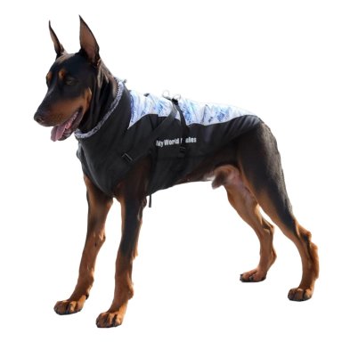 PARKA IMPERMEABLE PARA PERROS GRANDES REFLECTANTE Y CON ARNE S - 5XL - 1