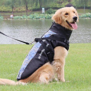 PARKA IMPERMEABLE PARA PERROS GRANDES REFLECTANTE Y CON ARNE S - 5XL - 3