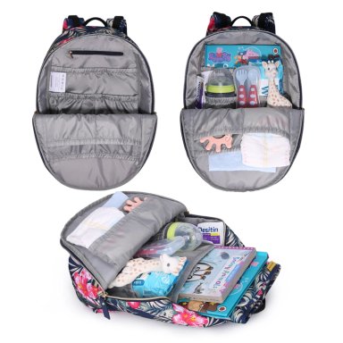 MOCHILA PEQUEÑA PARA PAÑALES SIENA - AZUL - 2