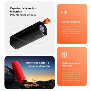 PARLANTE BLUETOOTH XIAOMI QBH4261GL SOUND OUTDOOR 30W NEGRO - 4