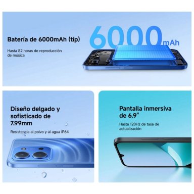 XIAOMI REDMI 15C 4G LTE 8GB + 256GB NEGRO OCASO - 5