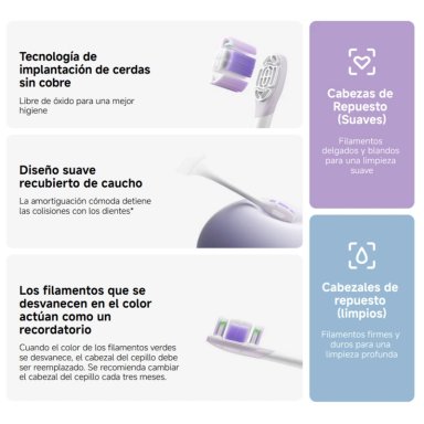 XIAOMI CEPILLO DE DIENTES ELE CTRICO OSCILANTE + VIBRACION PRO GL BLANCO - 3