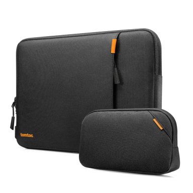 TOMTOC FUNDA DEFENDER-A13 PARA MACBOOK NEO / AIR / PRO DE 13' CON ORGANIZADOR NEGRO - 1
