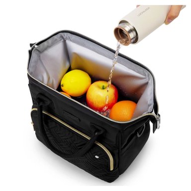 TOURIT LONCHERA TE RMICA 16 LATAS 10L IMPERMEABLE NEGRO - 7
