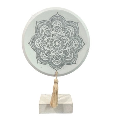 ADORNO DECORATIVO DE MANDALAS ESTILO NORDICO 15X24CM BL - 2