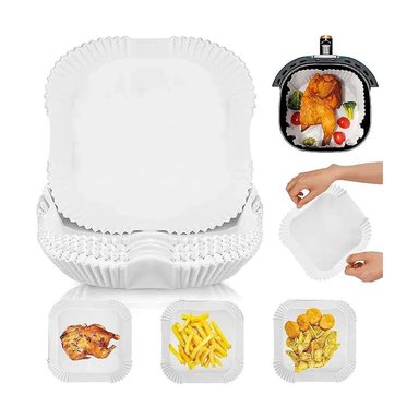 PAPEL FORRO FREIDORA AIRFRYER ANTIADHERENTE 50UND 20CM - 2