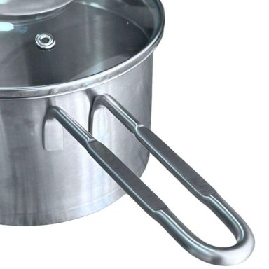 OLLA CACEROLA ACERO INOLXIDABLE CON MANGO Y TAPA 1.5LTS - 2