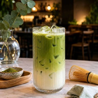 PACK 6 VASOS DE VIDRIO BEBIDAS AGUA MATCHA CAFE 450ML - 3