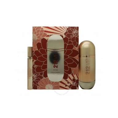 PERFUME CAROLINA HERRERA 212 VIP ROSE ESTUCHE MUJER EDP 80ML + 10ML - 1