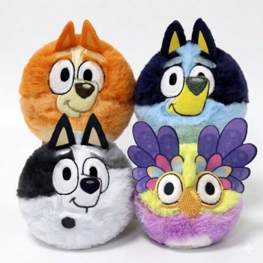 PACK 4 PELUCHES BLUEY BEANIE BOUNCERS ORIGINALES - 1